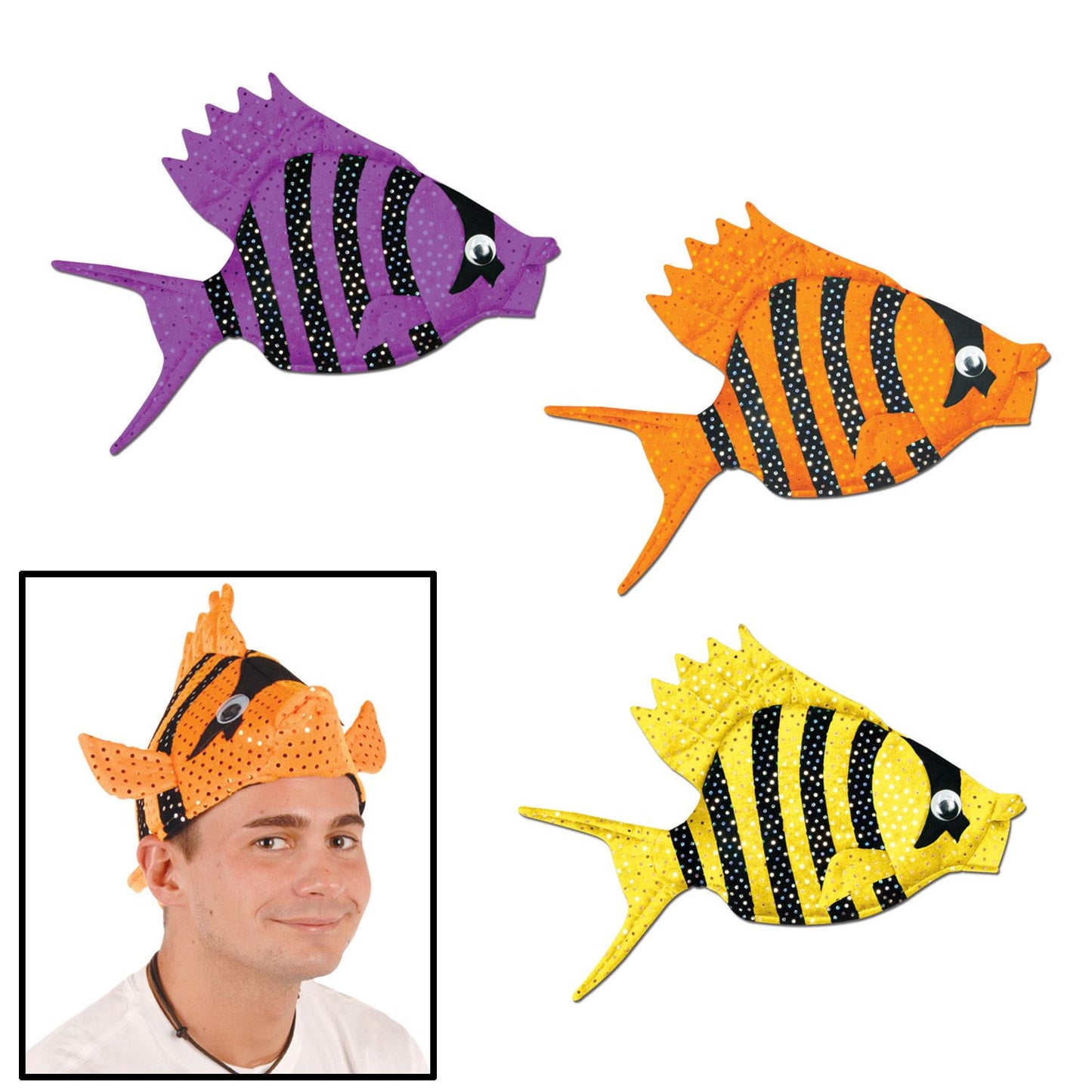 Beistle Luau Fish Hat (1/pkg)  (1/Card) Party Supply Decoration : Luau