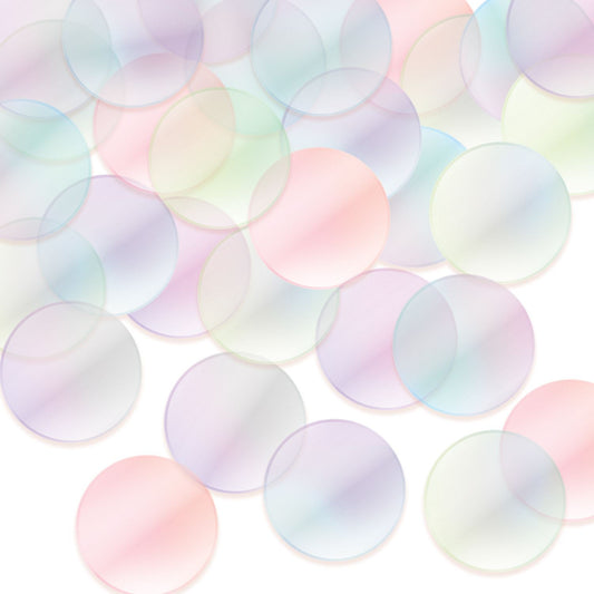 Beistle Metallic Deluxe Dot Confetti - Opalescent - Party Supply Decoration for General Occasion