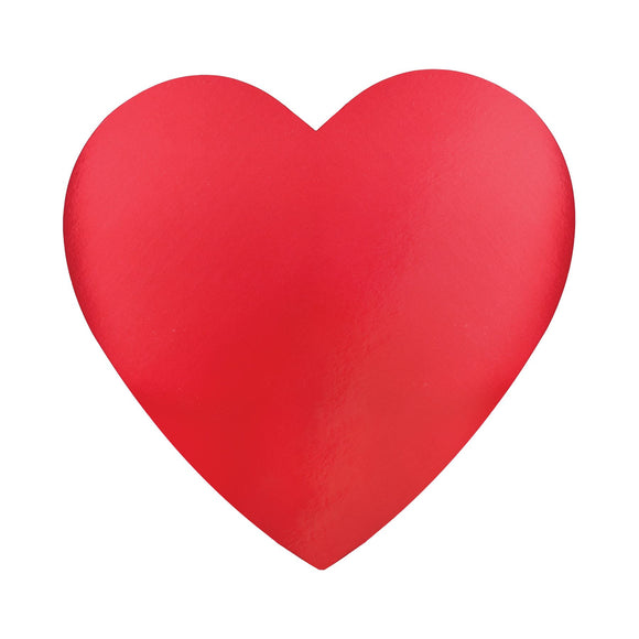 Beistle Red Foil Heart Cutout (4 inch) 4 in   Party Supply Decoration : Valentines