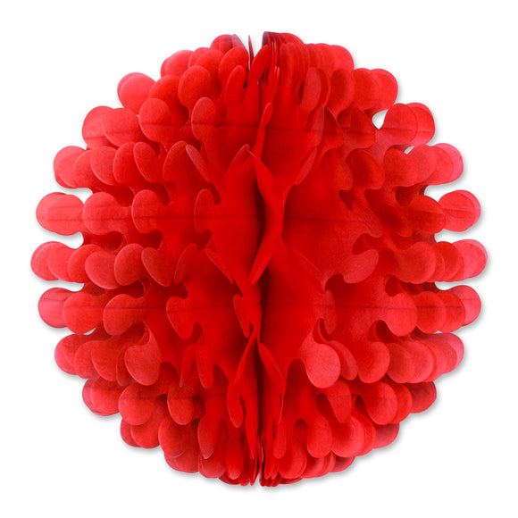 Beistle Red Tissue Flutter Ball, 9 Inches - Party Supply Decoration for General Occasion