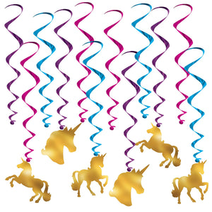 Beistle Unicorn Whirls - Party Supply Decoration for Unicorn