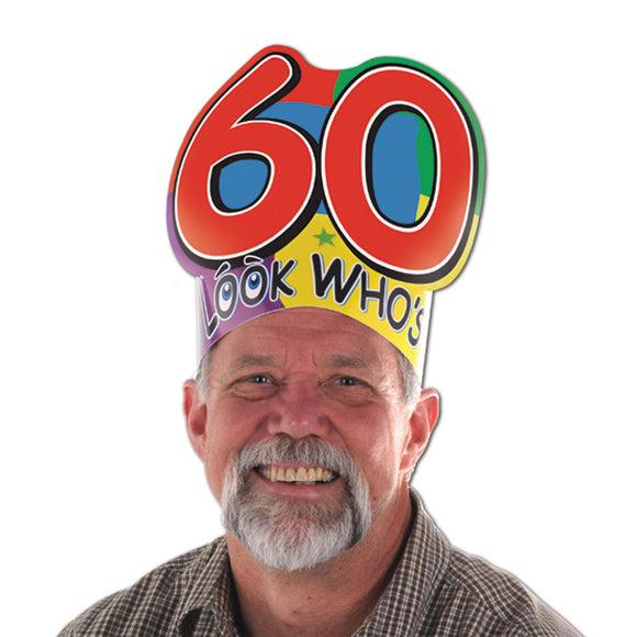 Beistle  in Look Who's 60 in  Headband   Party Supply Decoration : Birthday-Age Specific