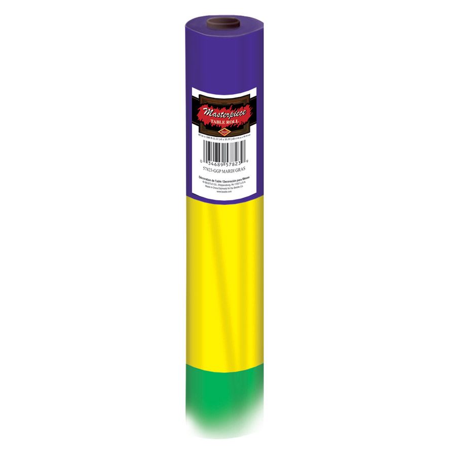 Beistle Mardi Gras Table Roll - Party Supply Decoration for Mardi Gras