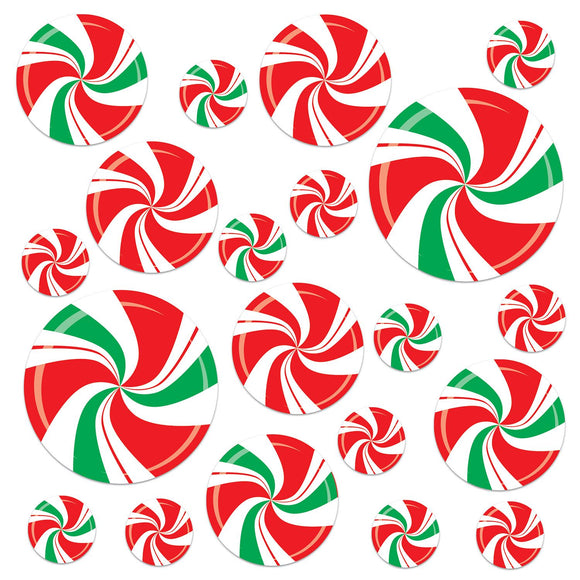 Beistle Peppermint Cutouts - Party Supply Decoration for Christmas / Winter
