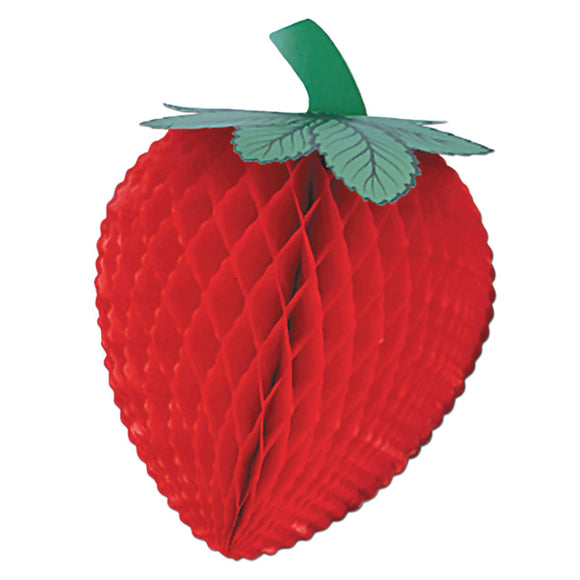 Beistle Tissue Strawberry - 14 inch (1/pkg) - Party Supply Decoration for Food