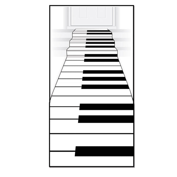 Beistle Piano Keyboard Runner - Party Supply Decoration for Music