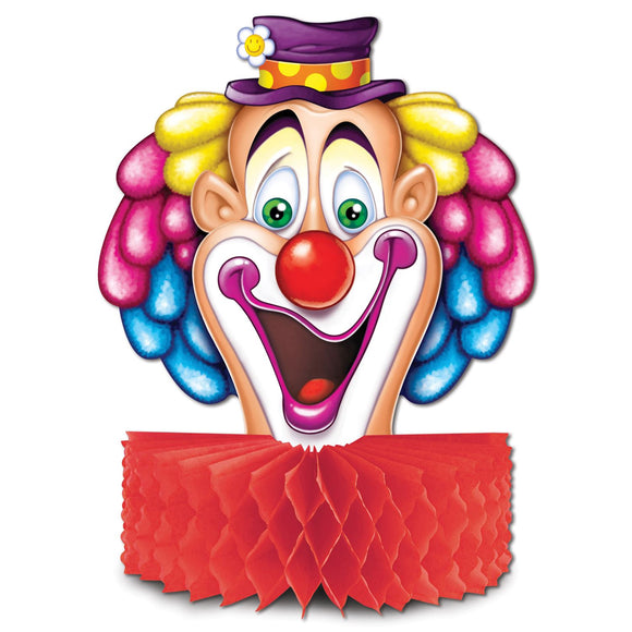 Beistle Clown Centerpiece 10 in  (1/Pkg) Party Supply Decoration : Circus