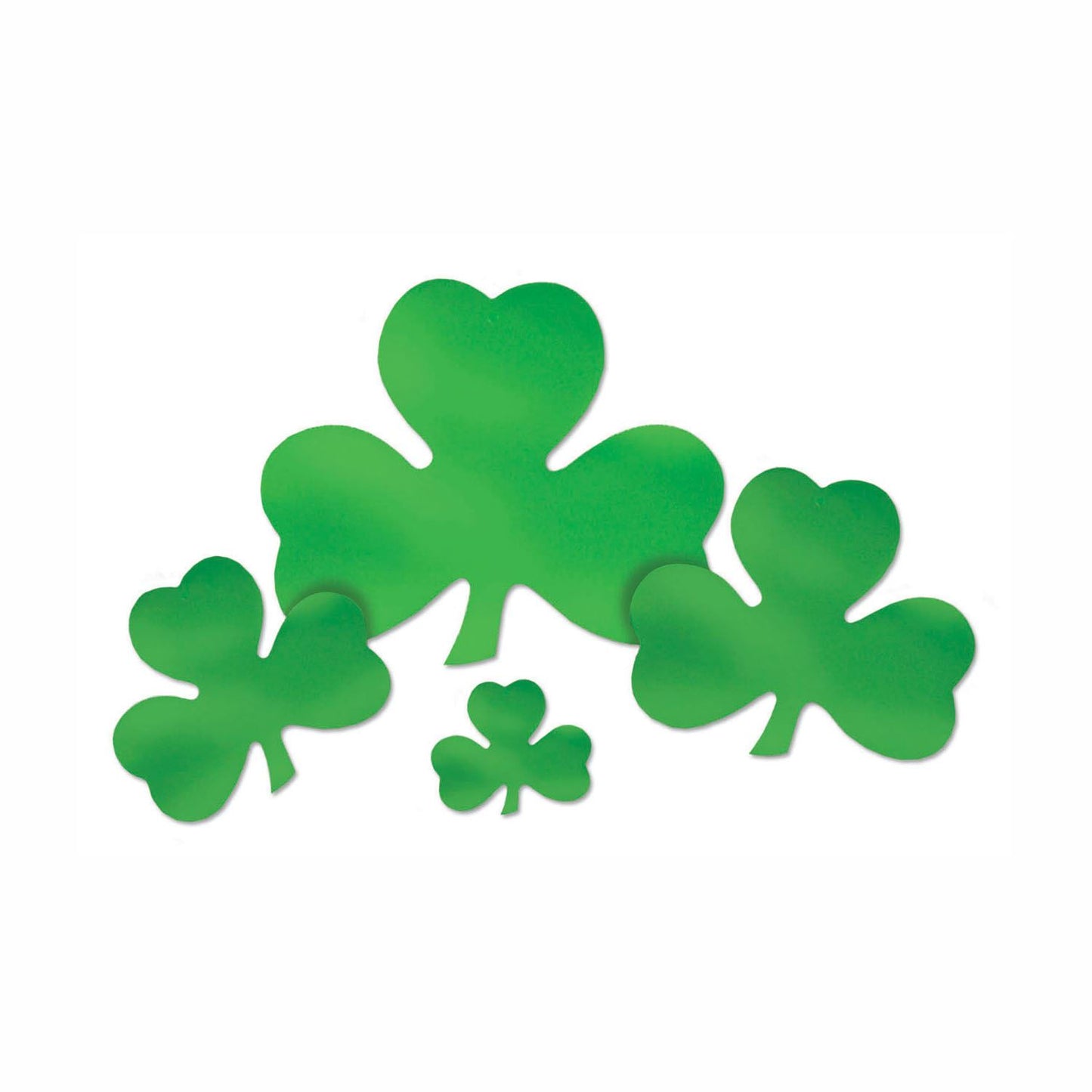 Beistle Green Foil Shamrock Cutout (12 inch) 12 in   Party Supply Decoration : St. Patricks