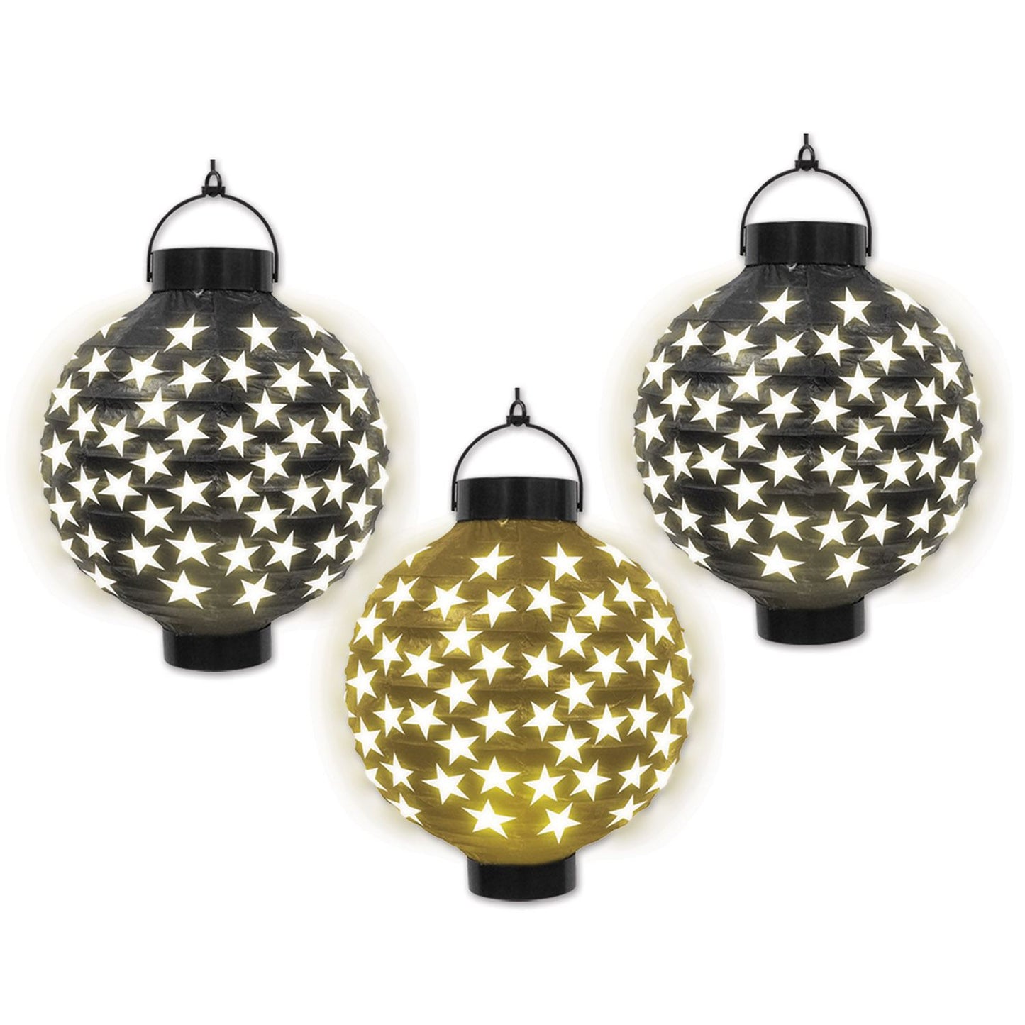 Beistle Light-Up Paper Lanterns - Party Supply Decoration for New Years