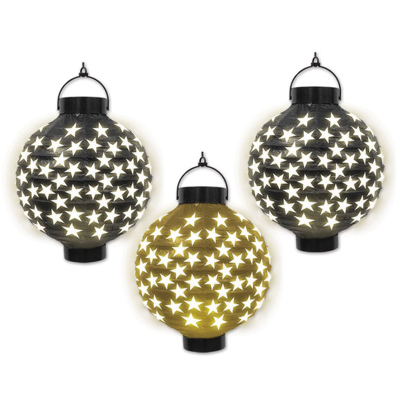 Beistle Light-Up Paper Lanterns - Party Supply Decoration for New Years