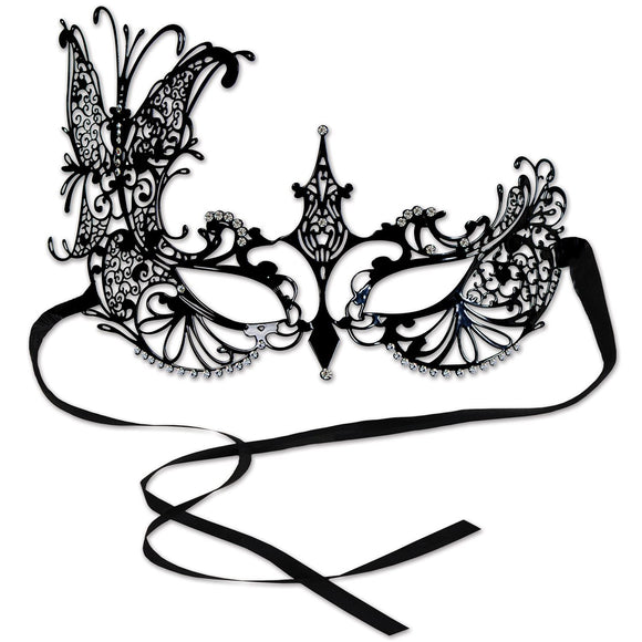 Beistle Metal Filigree Masquerade Mask - Party Supply Decoration for Mardi Gras