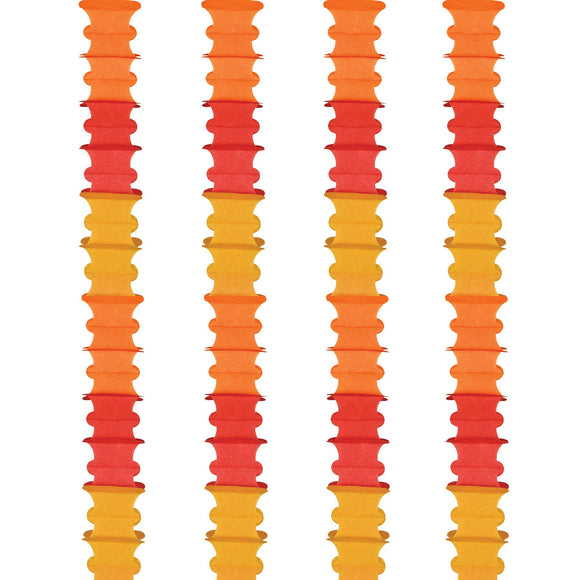 Beistle Ceiling Drops - Golden Yellow, Orange, Red - Party Supply Decoration for Thanksgiving / Fall