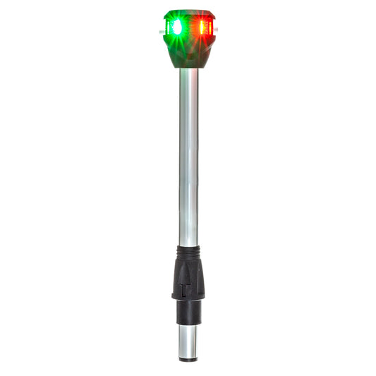 Attwood LightArmor Bi-Color Navigation Pole Light w/Task Light - Straight - 10" [NV6LC2-10-7]