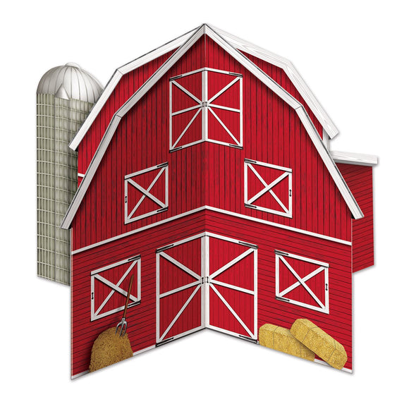 Beistle 3-D Barn Centerpiece - Party Supply Decoration for Farm