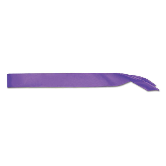 Beistle Purple Satin Sash - Party Supply Decoration for General Occasion