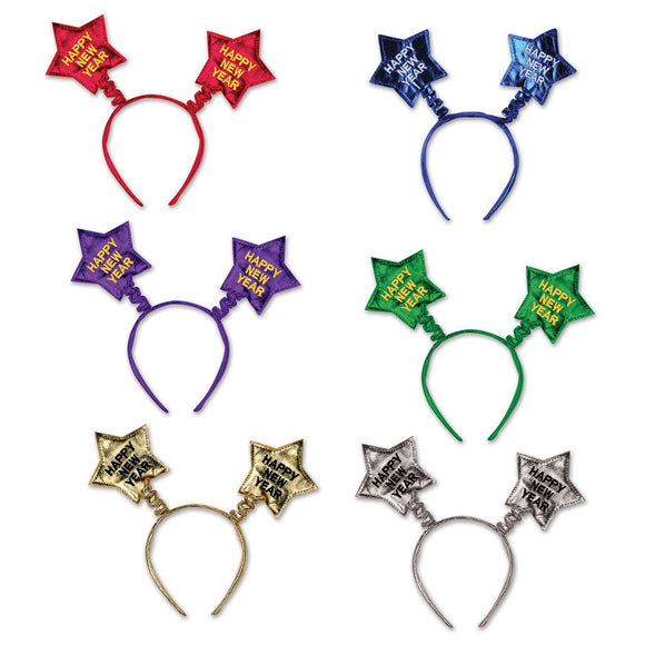 Beistle Soft Happy New Year Star Boppers  (1/Card) Party Supply Decoration : New Years