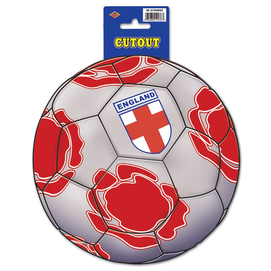 Beistle English Soccer Cutout 10 in  (1/Card) Party Supply Decoration : Soccer