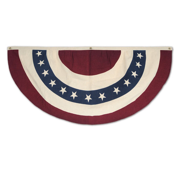 Beistle Americana Fabric Bunting - Party Supply Decoration for Patriotic