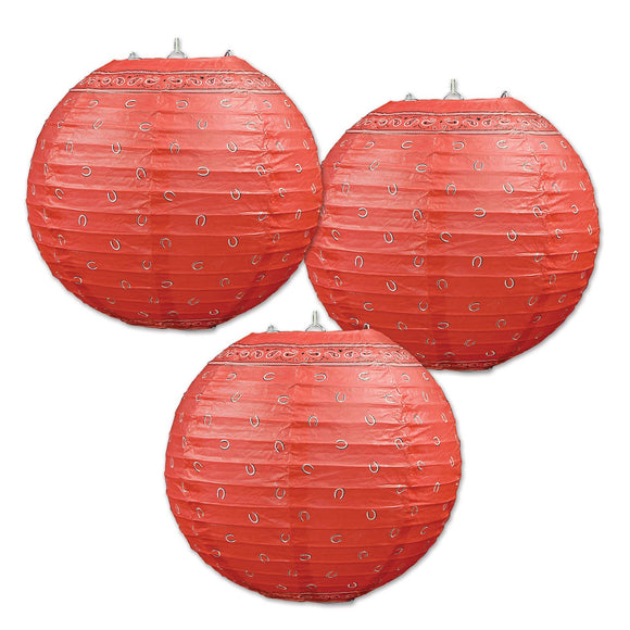 Beistle Bandana Paper Lanterns - Party Supply Decoration for Western