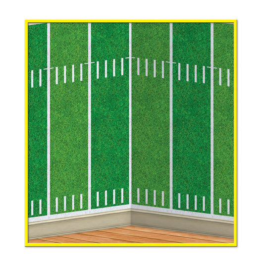 Beistle Football Field Backdrop 4' x 30' (1/Pkg) Party Supply Decoration : Football