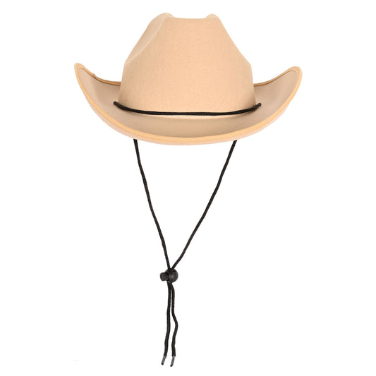 Beistle Tan Felt Cowboy Hat   Party Supply Decoration : Western