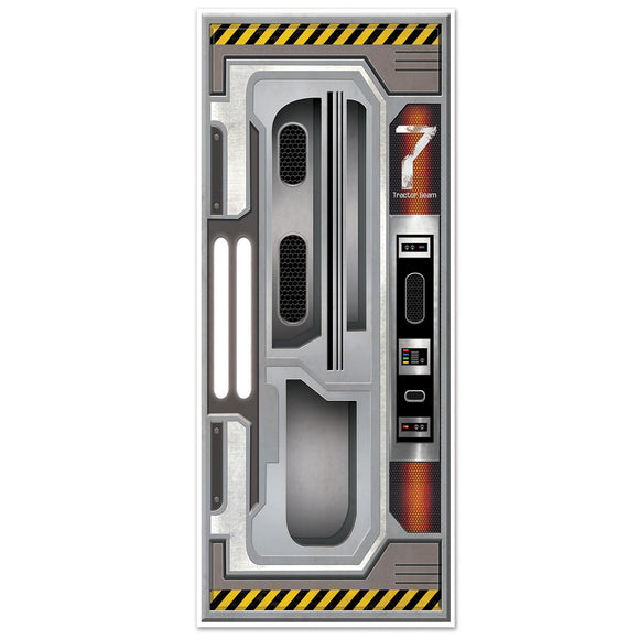 Beistle Spaceship Door Cover - Party Supply Decoration for Space