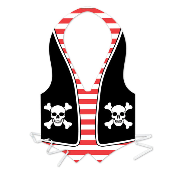 Beistle Plastic Pirate Vest - Party Supply Decoration for Pirate