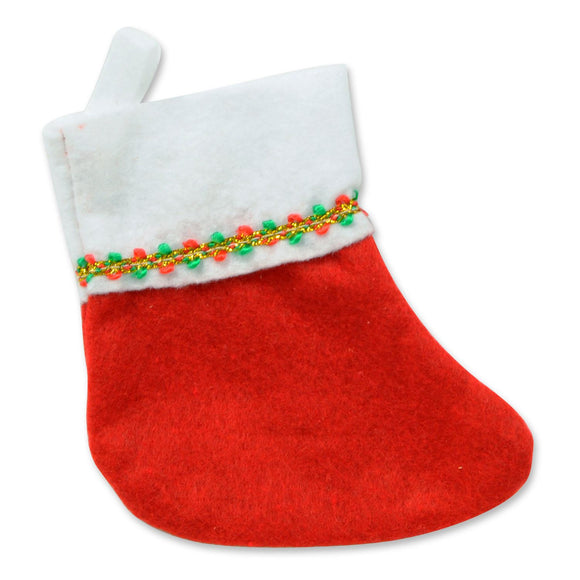 Beistle Mini Christmas Stockings (6/pkg) - Party Supply Decoration for Christmas / Winter