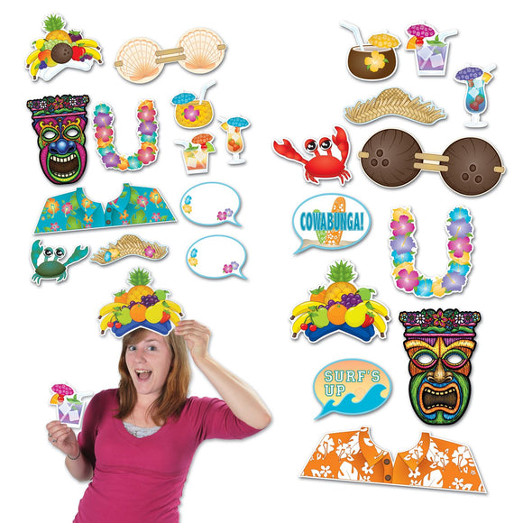 Beistle Luau Photo Fun Signs 50.25 in -180.25 in  (12/Pkg) Party Supply Decoration : Luau