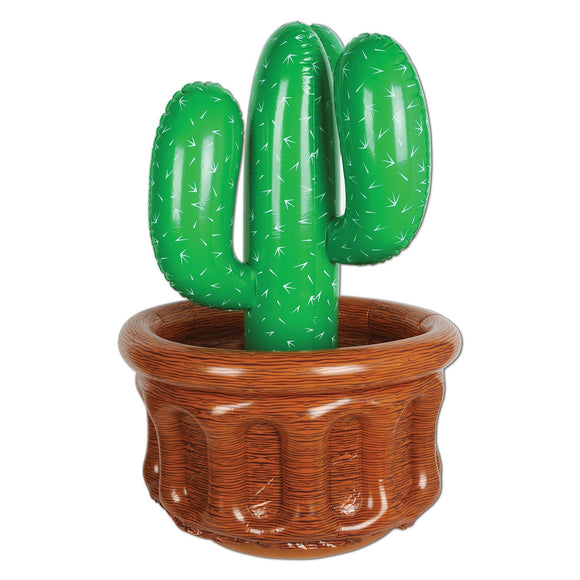 Beistle Inflatable Tabletop Cactus Cooler - Party Supply Decoration for Western
