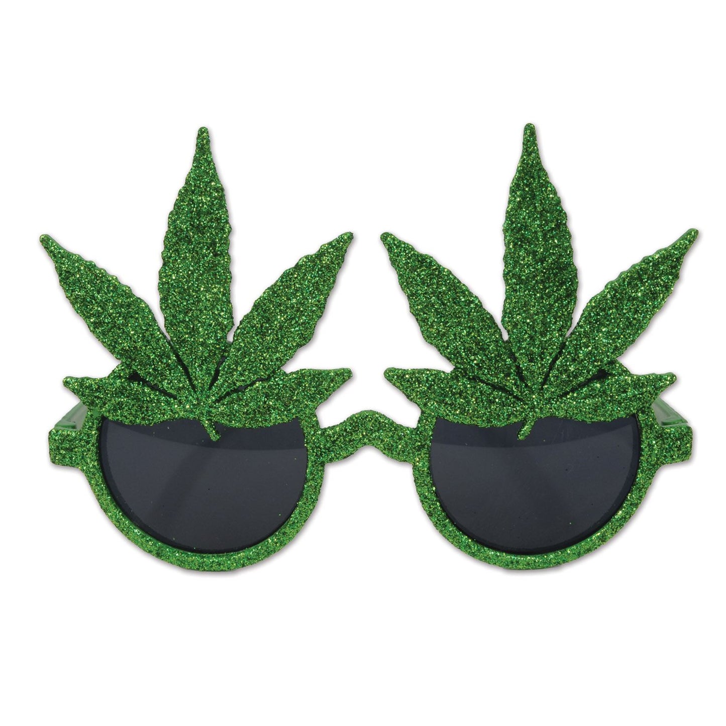 Glittered Weed Glasses