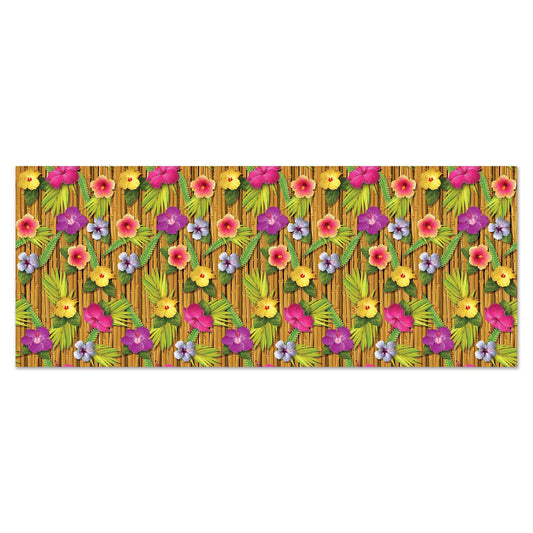 Beistle Luau Backdrop 4' x 30' (1/Pkg) Party Supply Decoration : Luau