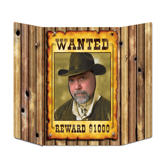 Beistle Wanted Poster Photo Prop - Party Supply Decoration for Western