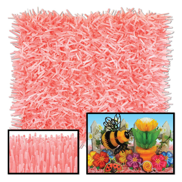 Beistle Dusty Rose and Pink Tissue Grass Mats (2/pkg) - Party Supply Decoration for Spring/Summer