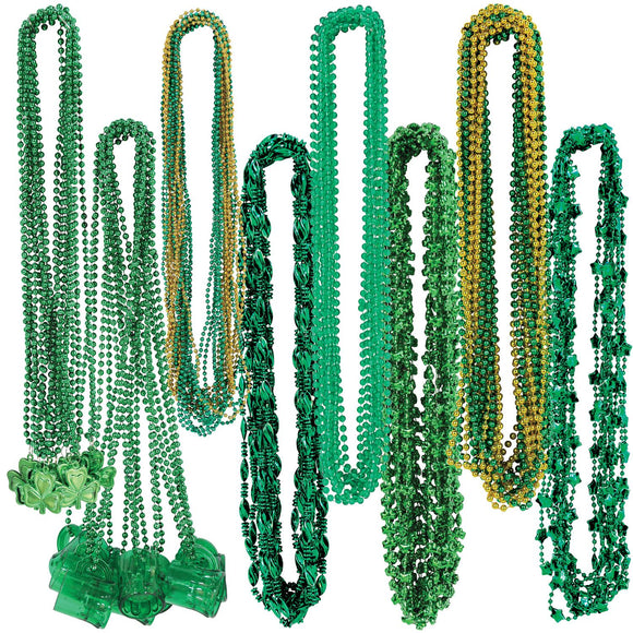 Beistle St Patrick's Bead Assortment - 100/Package - Party Supply Decoration for St. Patricks