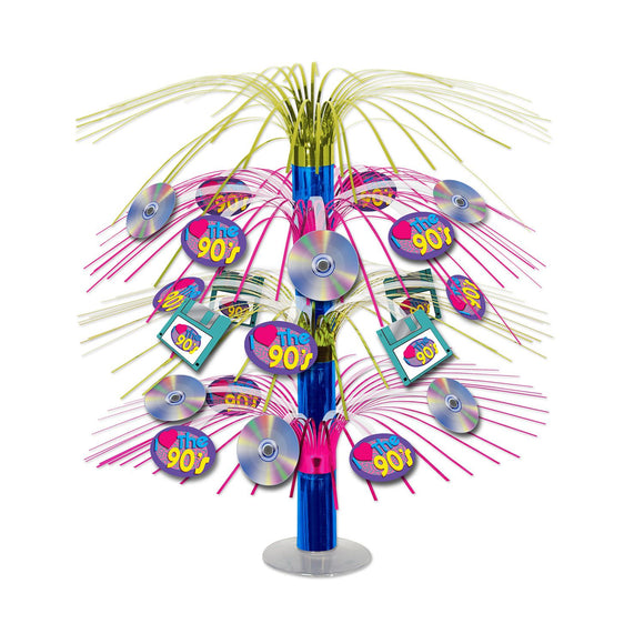 Beistle I Love The 90's Cascade Centerpiece 18 in  (1/Pkg) Party Supply Decoration : 90's