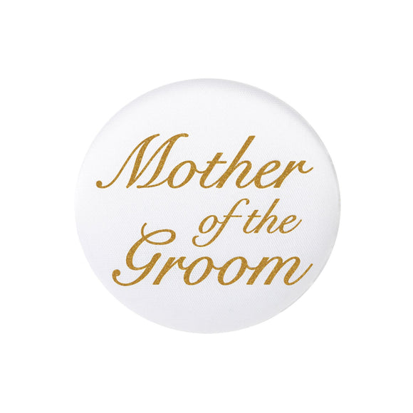 Beistle Mother Of The Groom Satin Button - Party Supply Decoration for Wedding