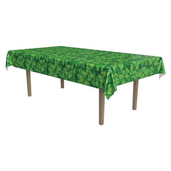 Beistle Shamrock Tablecover 54 in  x 108 in  (1/Pkg) Party Supply Decoration : St. Patricks