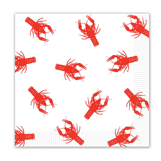 Beistle Crawfish Luncheon Napkins (16/pkg) - Party Supply Decoration for Mardi Gras