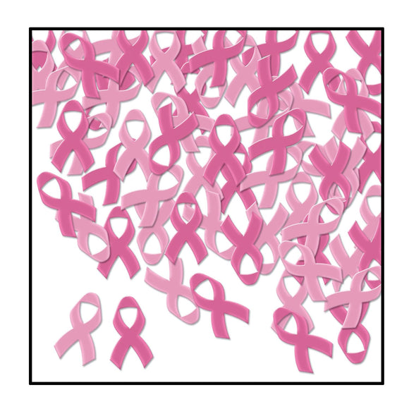 Beistle Pink Ribbon Fanci-Fetti - Party Supply Decoration for Pink Ribbon