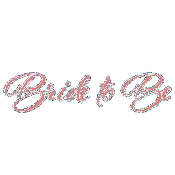 Beistle Bride To Be Streamer - Rose Gold 6 in  x 32 in  (1/Pkg) Party Supply Decoration : Bachelorette