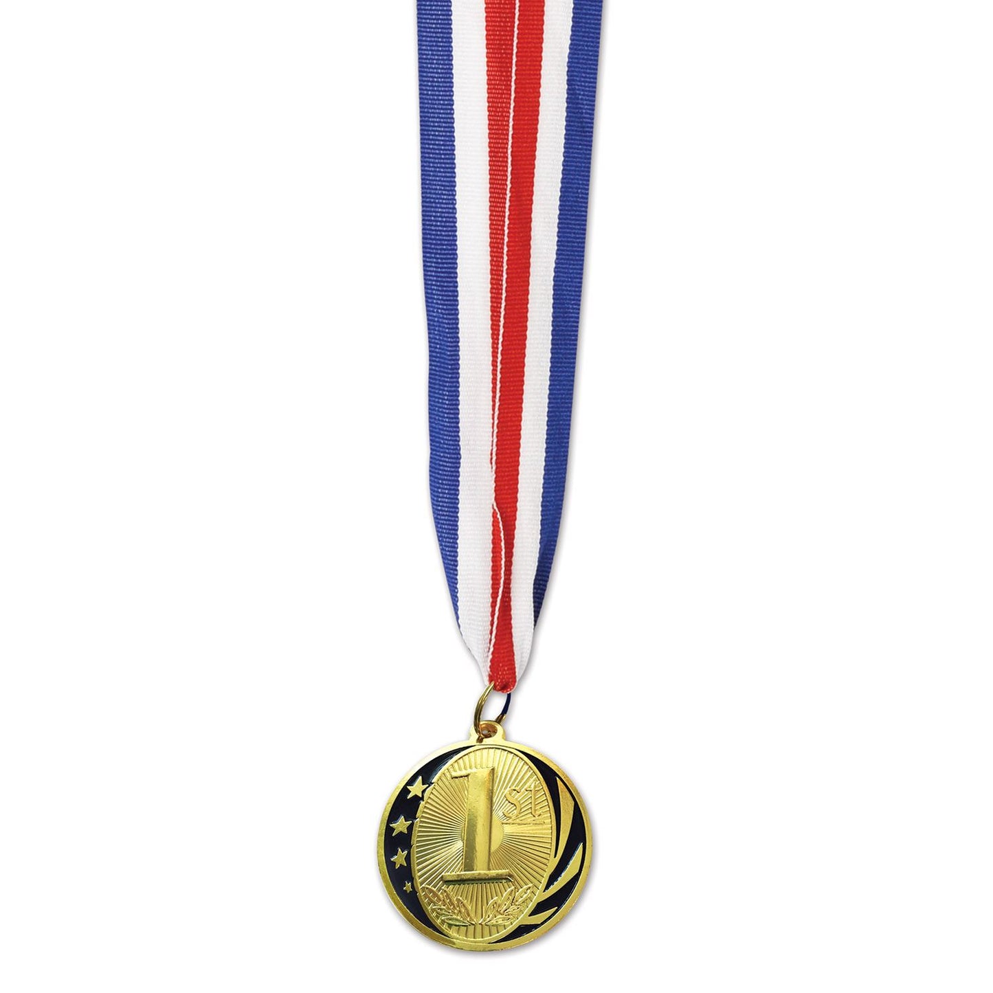 Beistle 1st Place Medal w/Ribbon - Party Supply Decoration for Sports