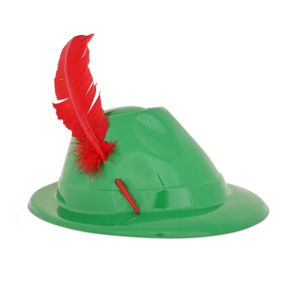 Beistle Plastic Alpine Hat with Feather (1/Pkg)   Party Supply Decoration : Oktoberfest