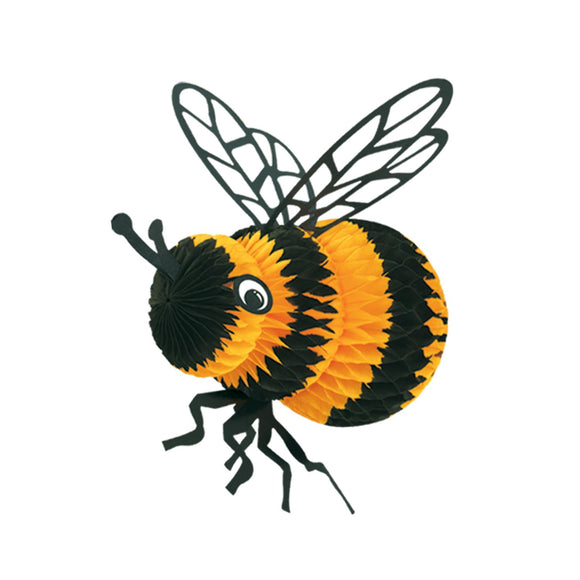 Beistle Art-Tissue Bee - 8 Inch - Party Supply Decoration for Spring/Summer