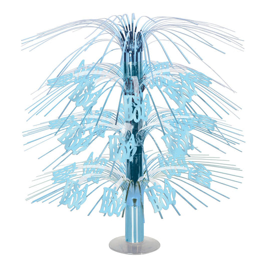 Beistle It's A Boy Cascade Centerpiece 18 in  (1/Pkg) Party Supply Decoration : Baby Shower