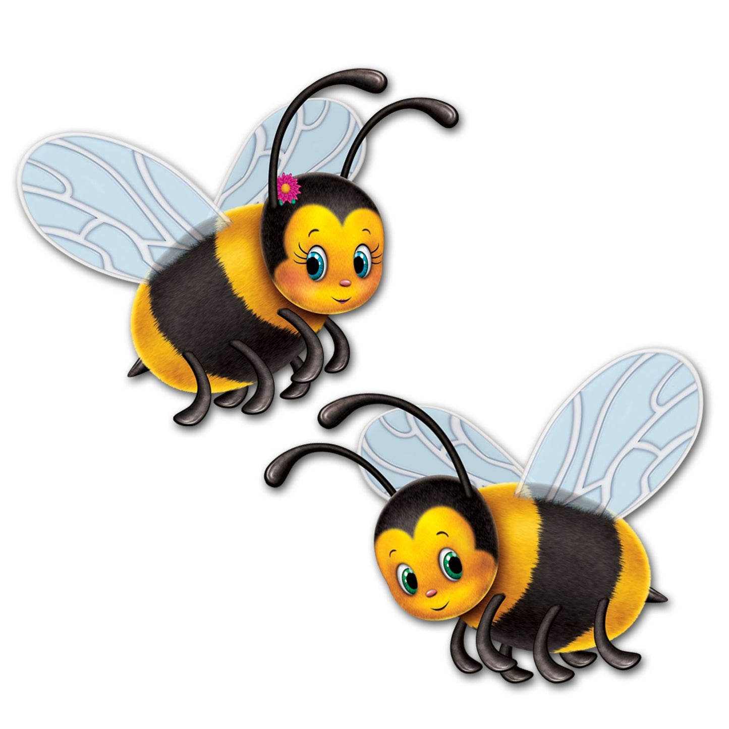 Beistle Bumblebee Cutouts  (2/Pkg) Party Supply Decoration : Spring/Summer