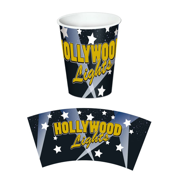 Beistle Hollywood Lights Hot/Cold Cups (8/pkg) - Party Supply Decoration for Awards Night