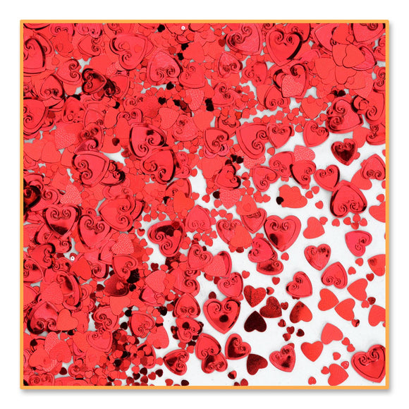 Beistle Red Hearts Confetti - Party Supply Decoration for General Occasion