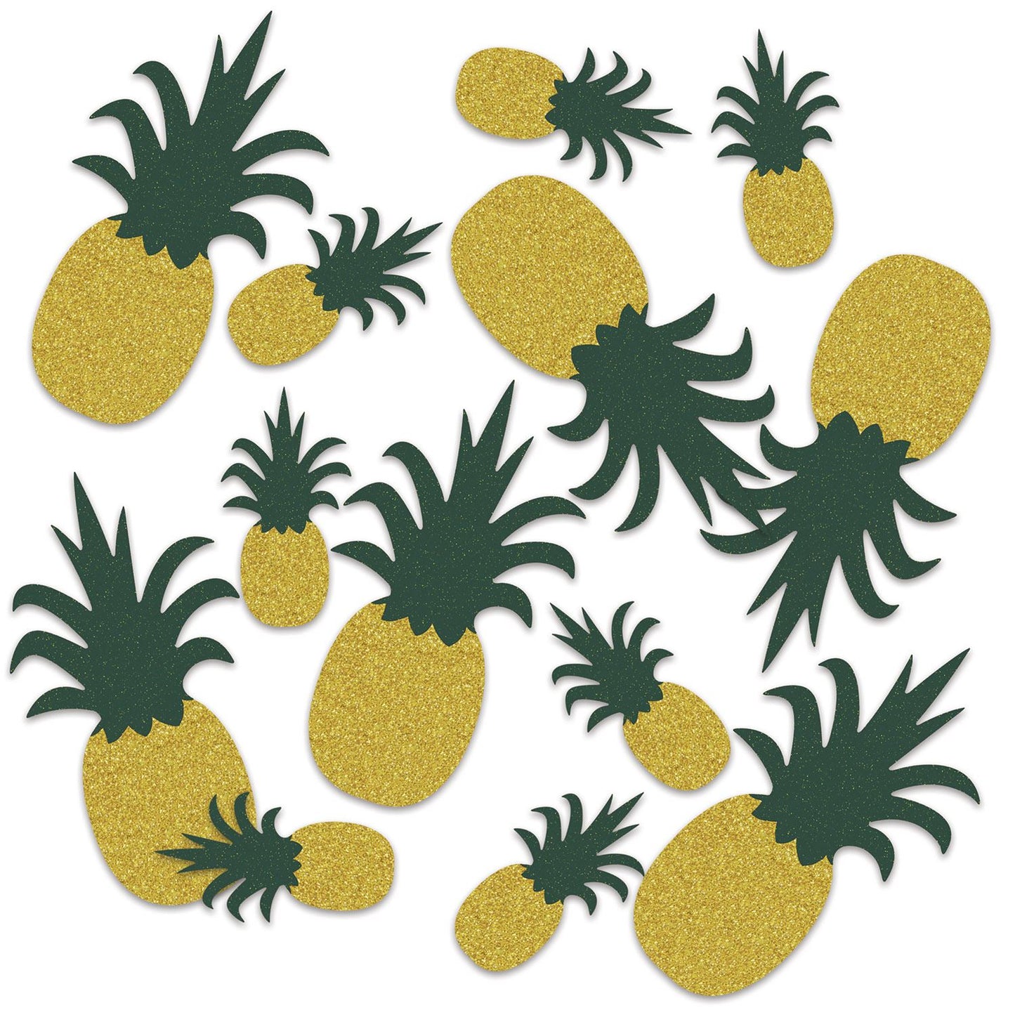 Beistle Pineapple Deluxe Sparkle Confetti - Party Supply Decoration for Luau