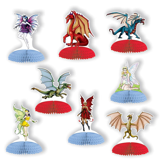 Beistle Fantasy Mini Centerpieces 4 in -5 in  (8/Pkg) Party Supply Decoration : Fantasy